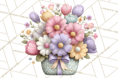 Easter Baby Dragon Clipart, Cute Pastel Spring Dragons Png Product Image 4