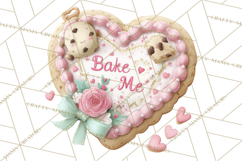 Sweet Treats Patisserie Clipart PNG Valentine Bakery Png Product Image 5