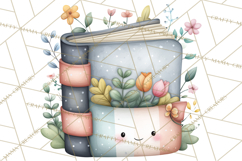 Spring Cozy Home Clipart, Cute Kawaii House Decor Icons PNG Product Image 5