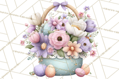 Easter Baby Dragon Clipart, Cute Pastel Spring Dragons Png Product Image 5