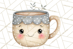 Spring Cozy Home Clipart, Cute Kawaii House Decor Icons PNG Product Image 2