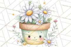 Spring Cozy Home Clipart, Cute Kawaii House Decor Icons PNG Product Image 4