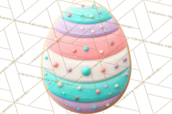 Easter Cookies Clipart, Bunny Chick Egg Carrot Flower PNG Product Image 5