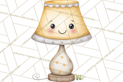 Spring Cozy Home Clipart, Cute Kawaii House Decor Icons PNG Product Image 2