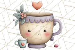 Spring Cozy Home Clipart, Cute Kawaii House Decor Icons PNG Product Image 3