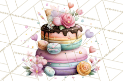Dessert Clipart, Girly Pastel Sweets, Cupcakes Cookies Png Product Image 4
