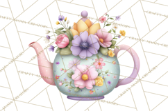 Easter Frogs in Fancy Fits, Cute Spring Clipart Png Product Image 4