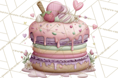 Dessert Clipart, Girly Pastel Sweets, Cupcakes Cookies Png Product Image 5
