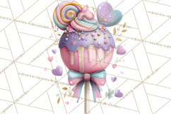Dessert Clipart, Girly Pastel Sweets, Cupcakes Cookies Png Product Image 2