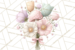 Easter Frogs in Fancy Fits, Cute Spring Clipart Png Product Image 2