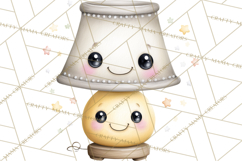 Spring Cozy Home Clipart, Cute Kawaii House Decor Icons PNG Product Image 3