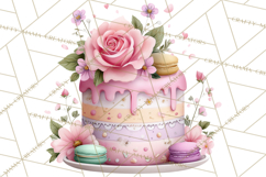 Dessert Clipart, Girly Pastel Sweets, Cupcakes Cookies Png Product Image 3