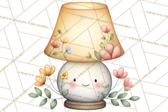 Spring Cozy Home Clipart, Cute Kawaii House Decor Icons PNG Product Image 4