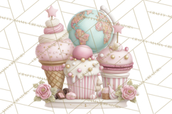 Sweet Treats Patisserie Clipart PNG Valentine Bakery Png Product Image 5