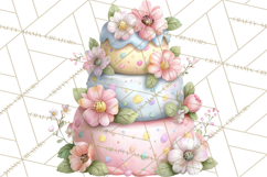 Easter Frogs in Fancy Fits, Cute Spring Clipart Png Product Image 5