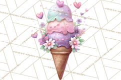 Dessert Clipart, Girly Pastel Sweets, Cupcakes Cookies Png Product Image 3