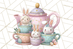 Easter Frogs in Fancy Fits, Cute Spring Clipart Png Product Image 4