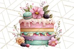 Dessert Clipart, Girly Pastel Sweets, Cupcakes Cookies Png Product Image 3
