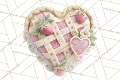Sweet Treats Patisserie Clipart PNG Valentine Bakery Png Product Image 5