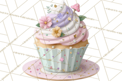 Easter Frogs in Fancy Fits, Cute Spring Clipart Png Product Image 2
