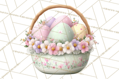 Easter Baby Dragon Clipart, Cute Pastel Spring Dragons Png Product Image 2