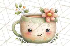 Spring Cozy Home Clipart, Cute Kawaii House Decor Icons PNG Product Image 4