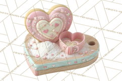 Sweet Treats Patisserie Clipart PNG Valentine Bakery Png Product Image 4