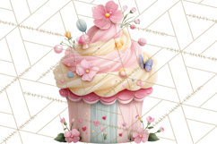 Easter Frogs in Fancy Fits, Cute Spring Clipart Png Product Image 4