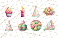 Woodland Birthday Clipart PNG, Watercolor Woodland Animals Product Image 9
