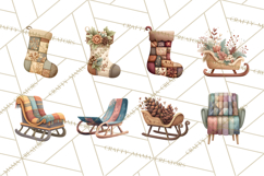 Rustic Winter Decor Clipart PNG Cozy Farmhouse Product Image 5