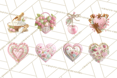 Sweet Treats Patisserie Clipart PNG Valentine Bakery Png Product Image 5