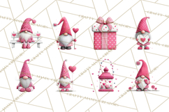 Valentine Gnome Clipart Watercolor Love Gnomes PNG Product Image 5