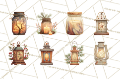 Rustic Winter Decor Clipart PNG Cozy Farmhouse Product Image 8