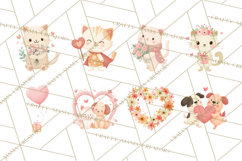 Cute Valentine Animals, Kids Valentine Pets, Adorable Pet Product Image 2