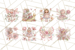 Whimsical Fairy World Clipart, Pastel Fairy Houses Png Product Image 6