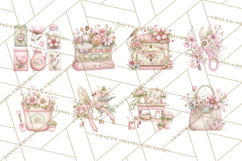 Girly Garden Tools Clipart, Pastel Gardening Clip Art Png Product Image 9