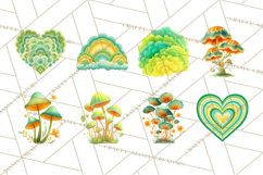 Retro 70s Psychedelic Clipart PNG, Groovy Flowers Product Image 3