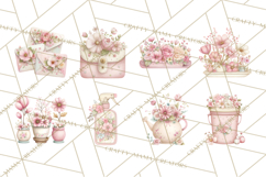 Girly Garden Tools Clipart, Pastel Gardening Clip Art Png Product Image 6