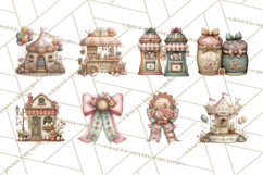 Easter Carnival Clipart, Pastel Carnival Booths Png Product Image 8