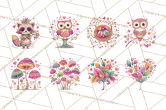 Whimsical Forest Doodle Trees And Animals PNG Clipart Product Image 6