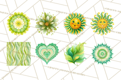Retro 70s Psychedelic Clipart PNG, Groovy Flowers Product Image 8
