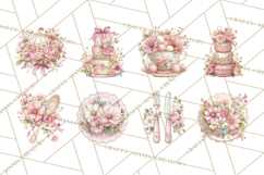 Blossom Tea Party Clipart, Pastel Tea Party Png Product Image 8