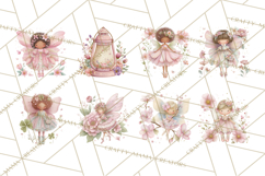 Whimsical Fairy World Clipart, Pastel Fairy Houses Png Product Image 9