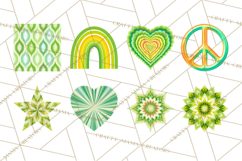 Retro 70s Psychedelic Clipart PNG, Groovy Flowers Product Image 2
