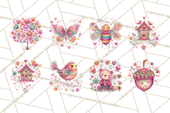 Whimsical Forest Doodle Trees And Animals PNG Clipart Product Image 9