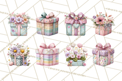 Easter Baby Dragon Clipart, Cute Pastel Spring Dragons Png Product Image 6
