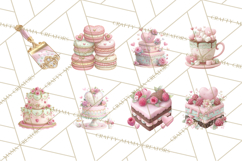 Sweet Treats Patisserie Clipart PNG Valentine Bakery Png Product Image 2