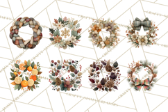 Rustic Winter Decor Clipart PNG Cozy Farmhouse Product Image 2