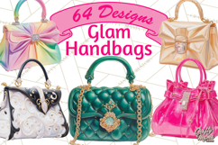Glam Luxury Handbag PNG Clipart Elegant Designer Bags Product Image 1