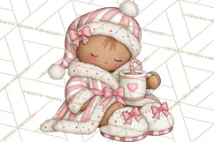 Pink Gingerbread Clipart PNG, Cute Christmas Gingerbread Product Image 3